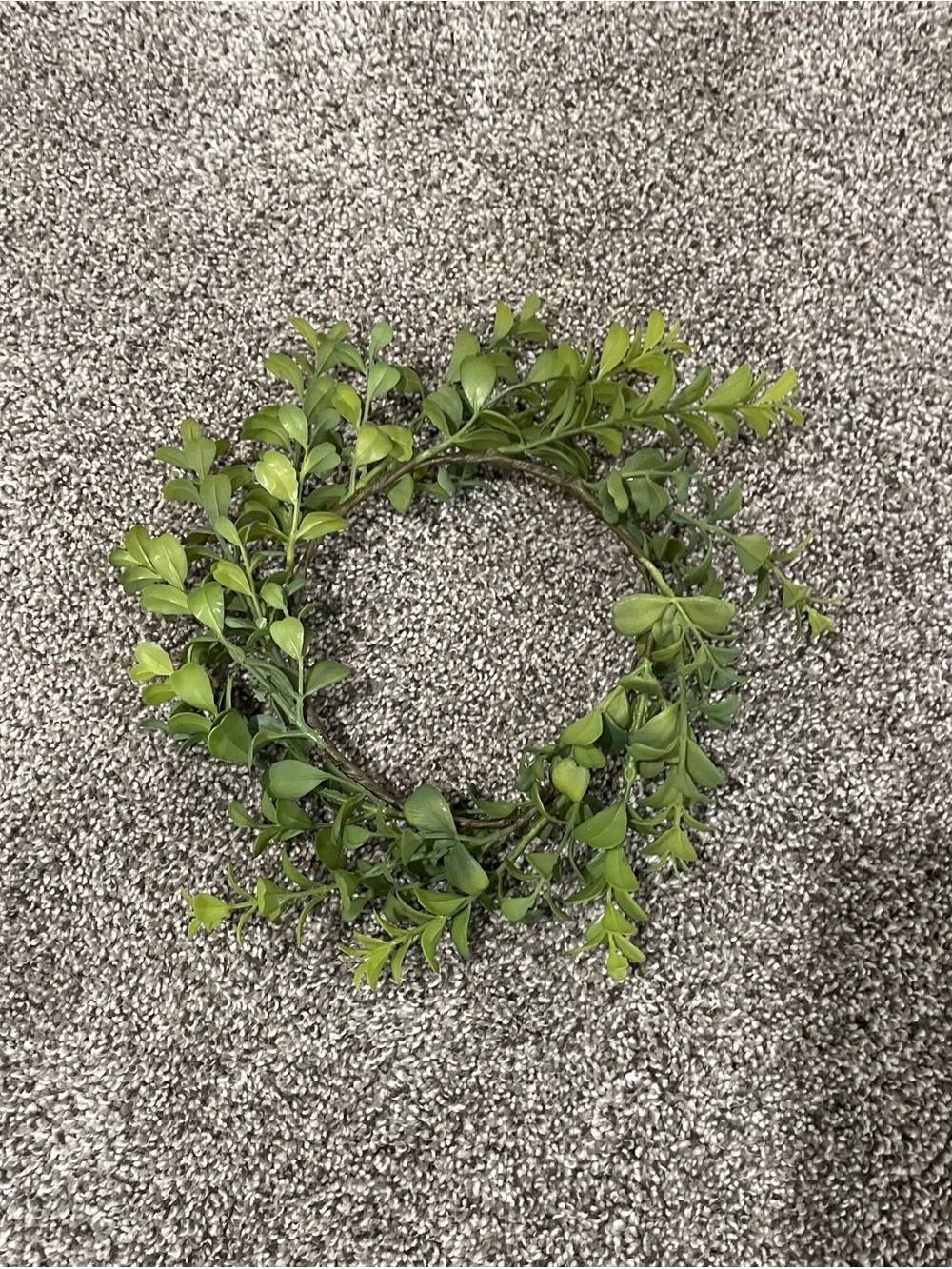 Green Boxwood mini Wreath -